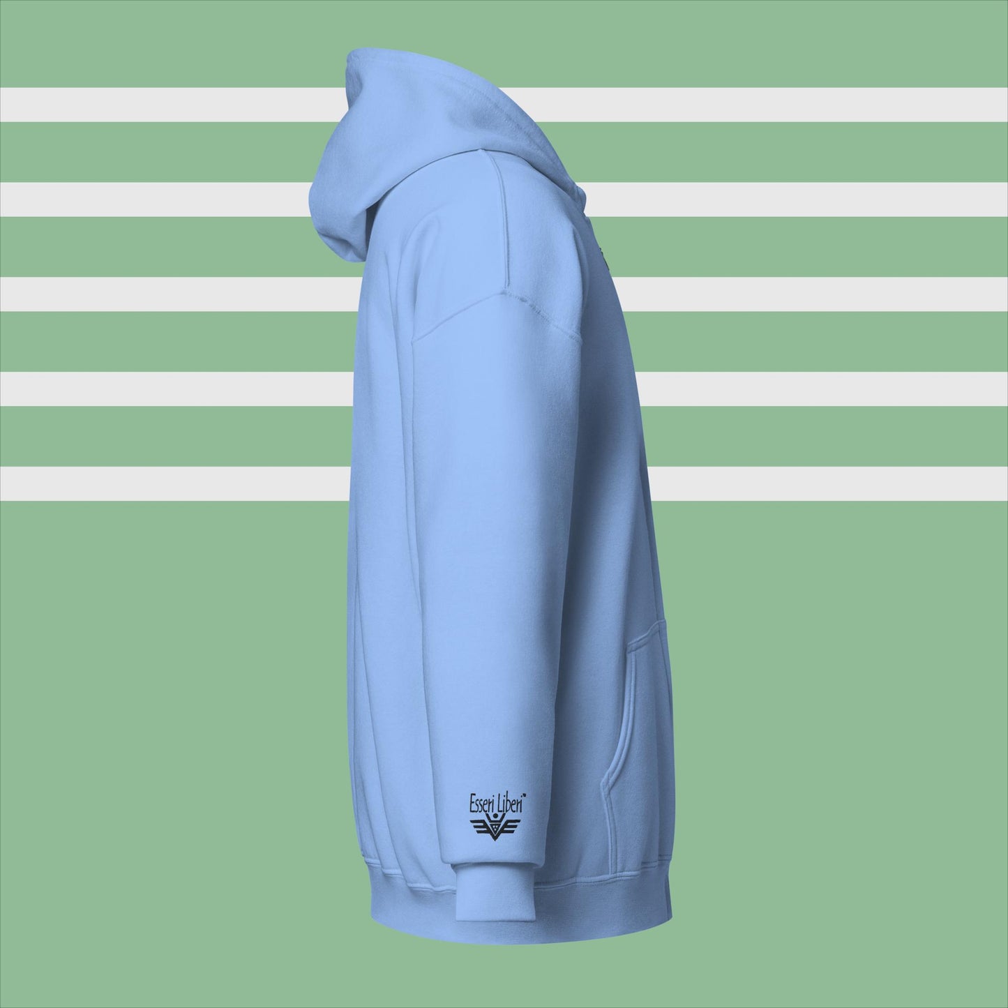 Sports boy's sweatshirt with hood, zip and pockets by Esseri Liberi brand