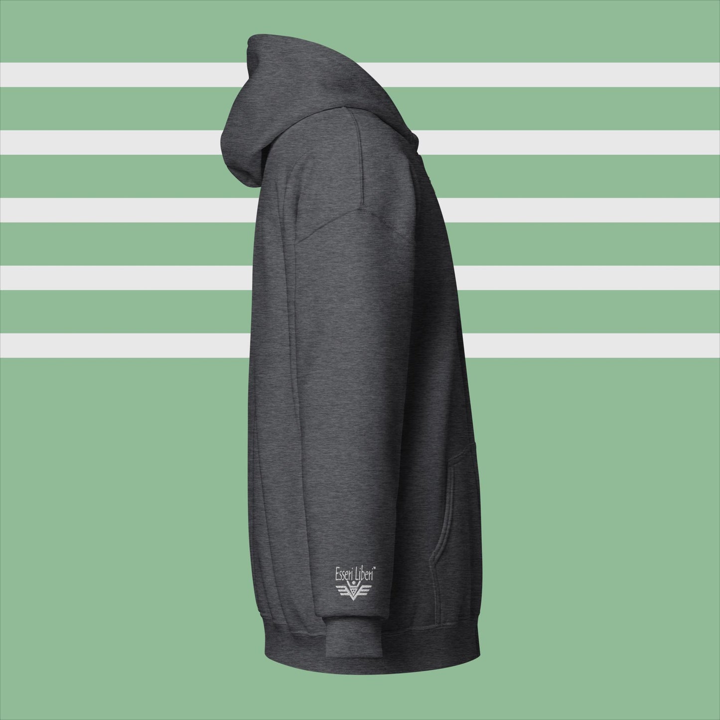 Sports boy's sweatshirt with hood, zip and pockets by Esseri Liberi brand