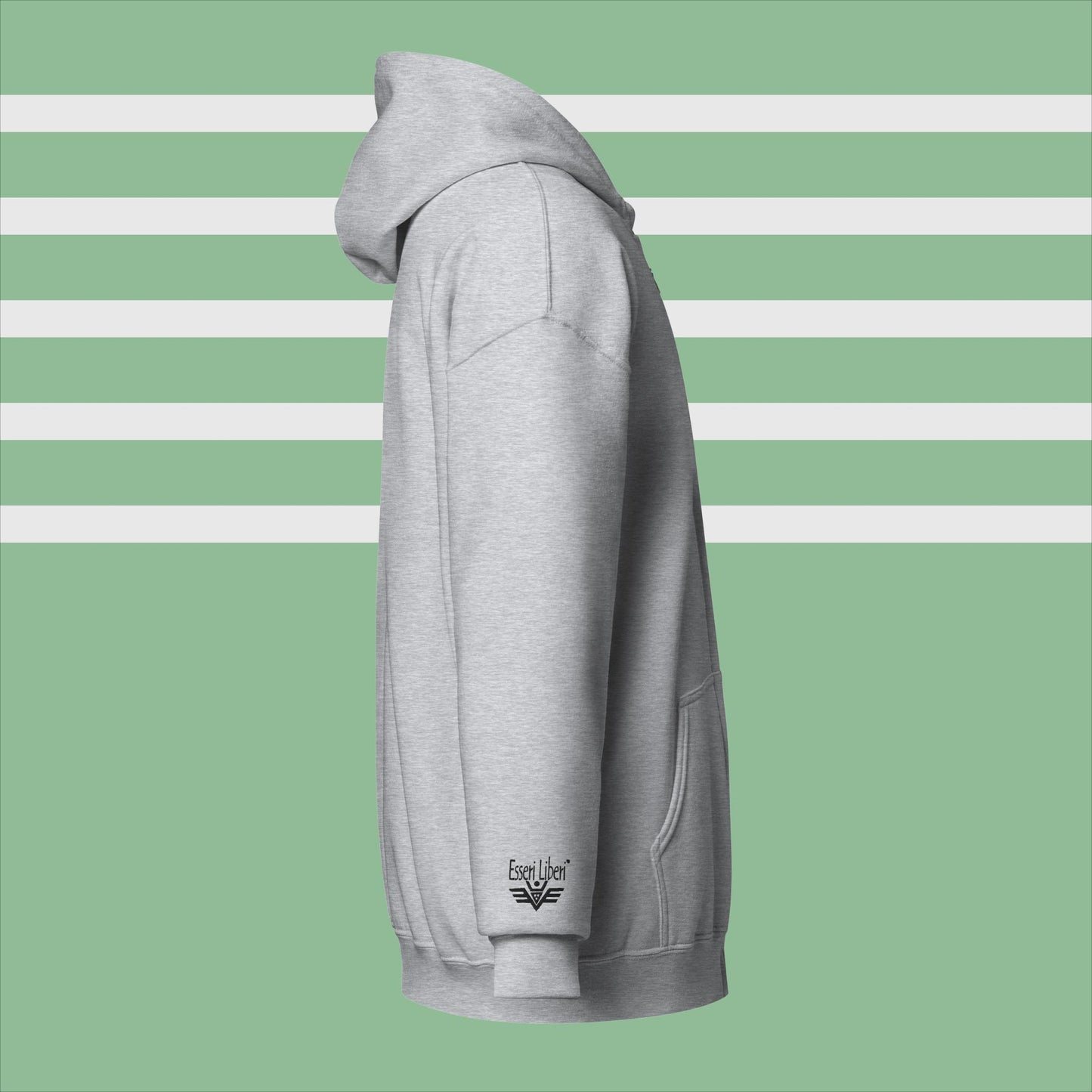 Sports boy's sweatshirt with hood, zip and pockets by Esseri Liberi brand