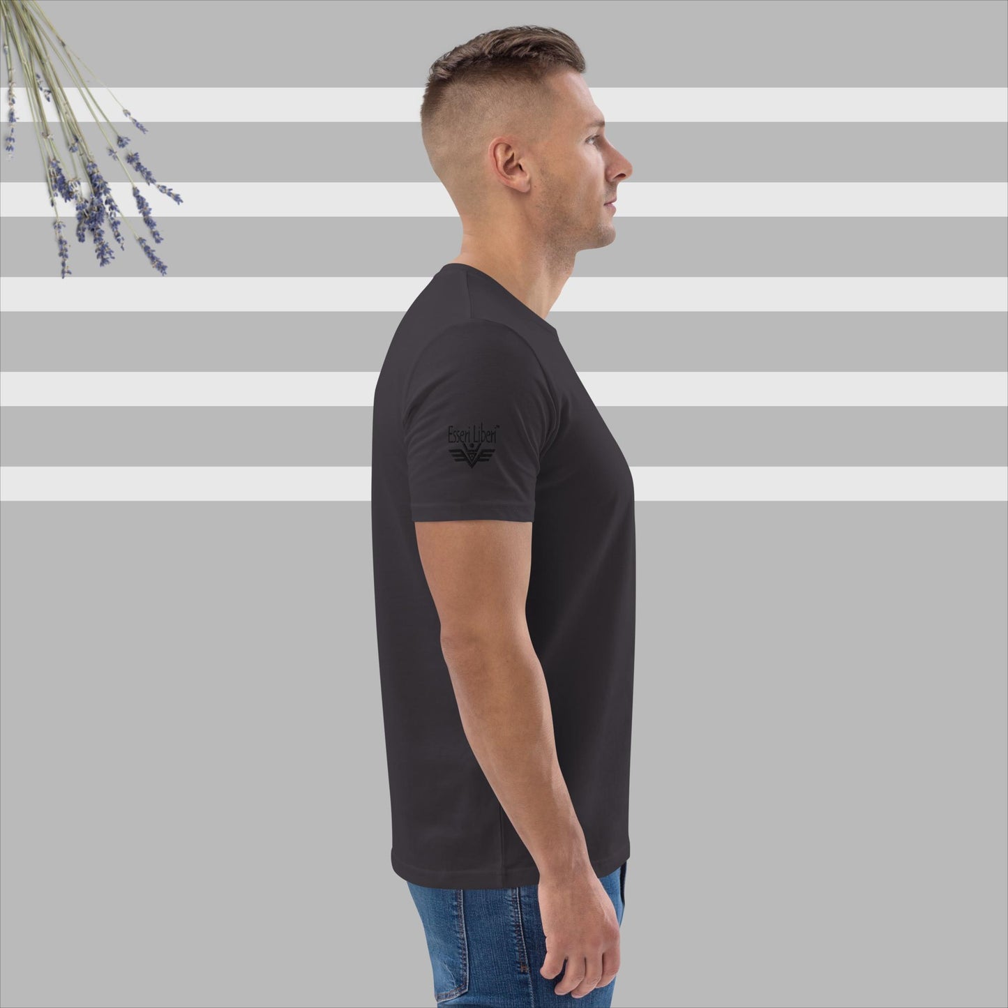 T-shirt uomo sport manica corta marchio Esseri Liberi ricamato