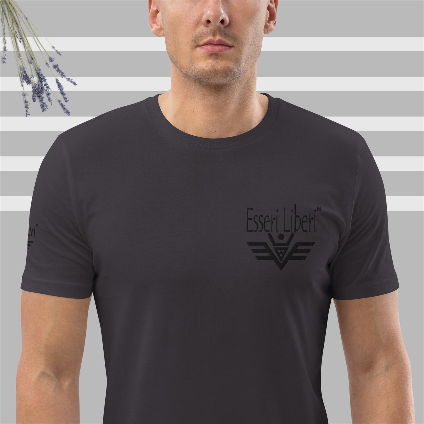 T-shirt uomo sport manica corta marchio Esseri Liberi ricamato