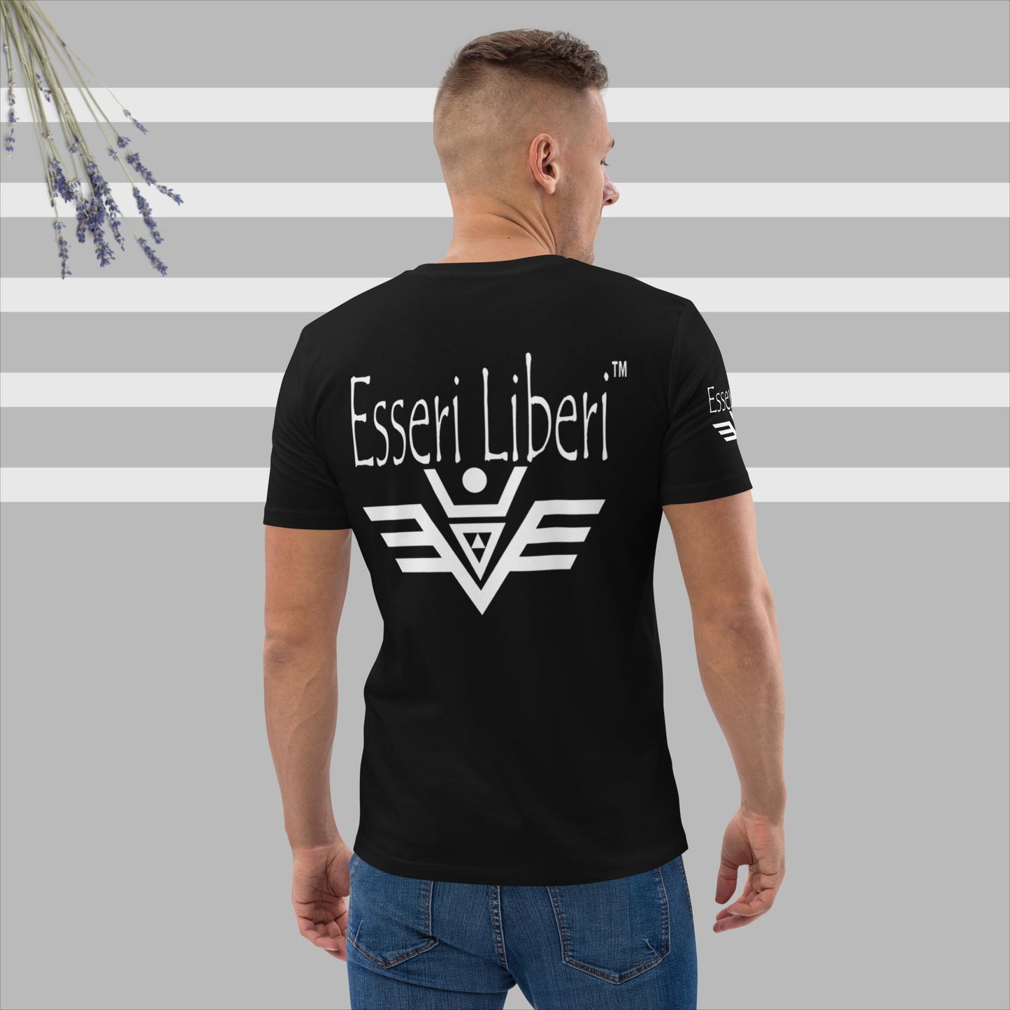 Kurzärmliges Herren-Sport-T-Shirt aus Bio-Baumwolle der Marke Esseri Liberi