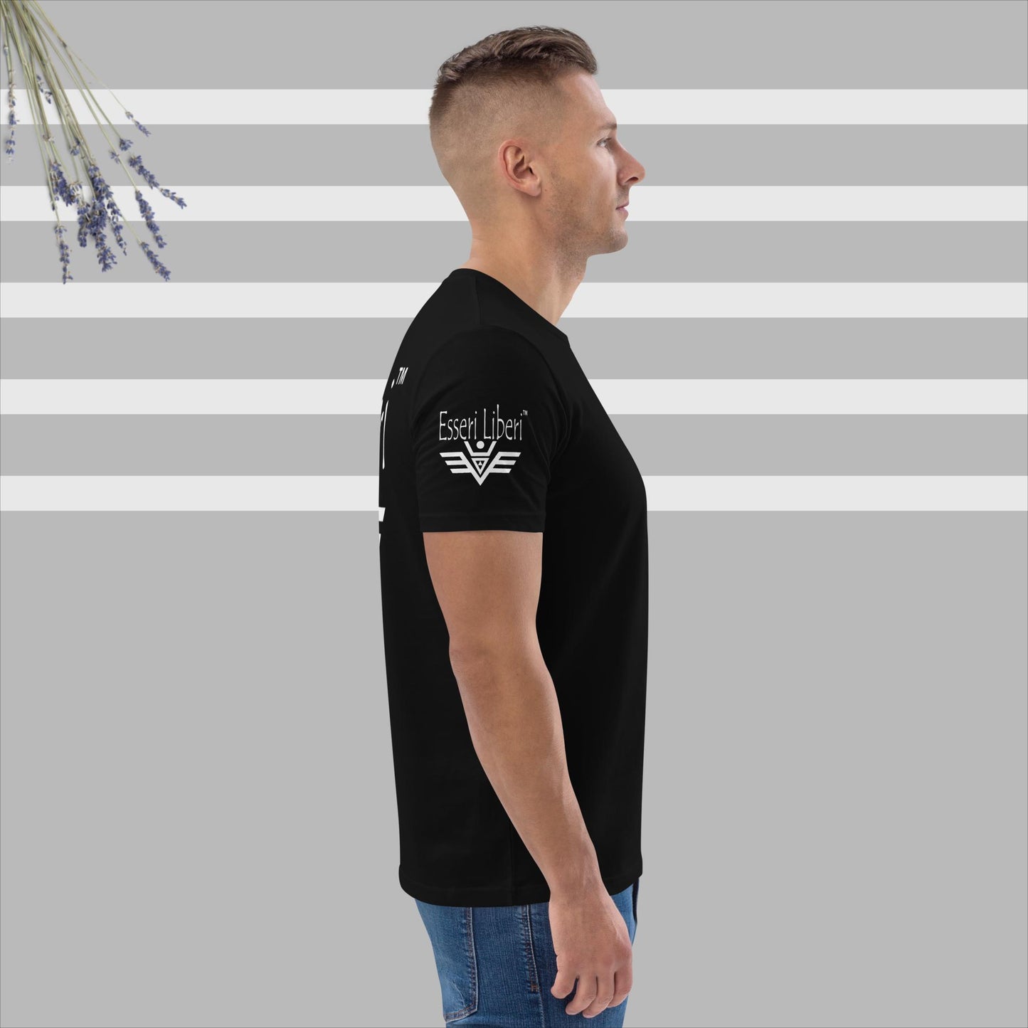 Kurzärmliges Herren-Sport-T-Shirt aus Bio-Baumwolle der Marke Esseri Liberi