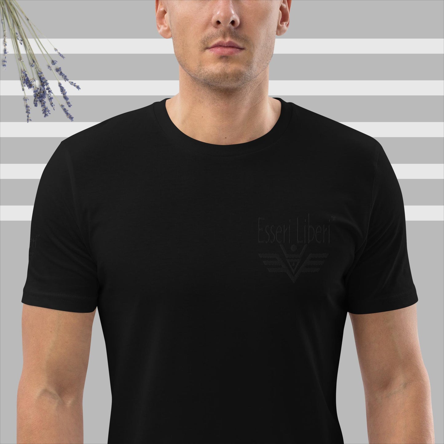 T-shirt uomo sport manica corta marchio Esseri Liberi ricamato