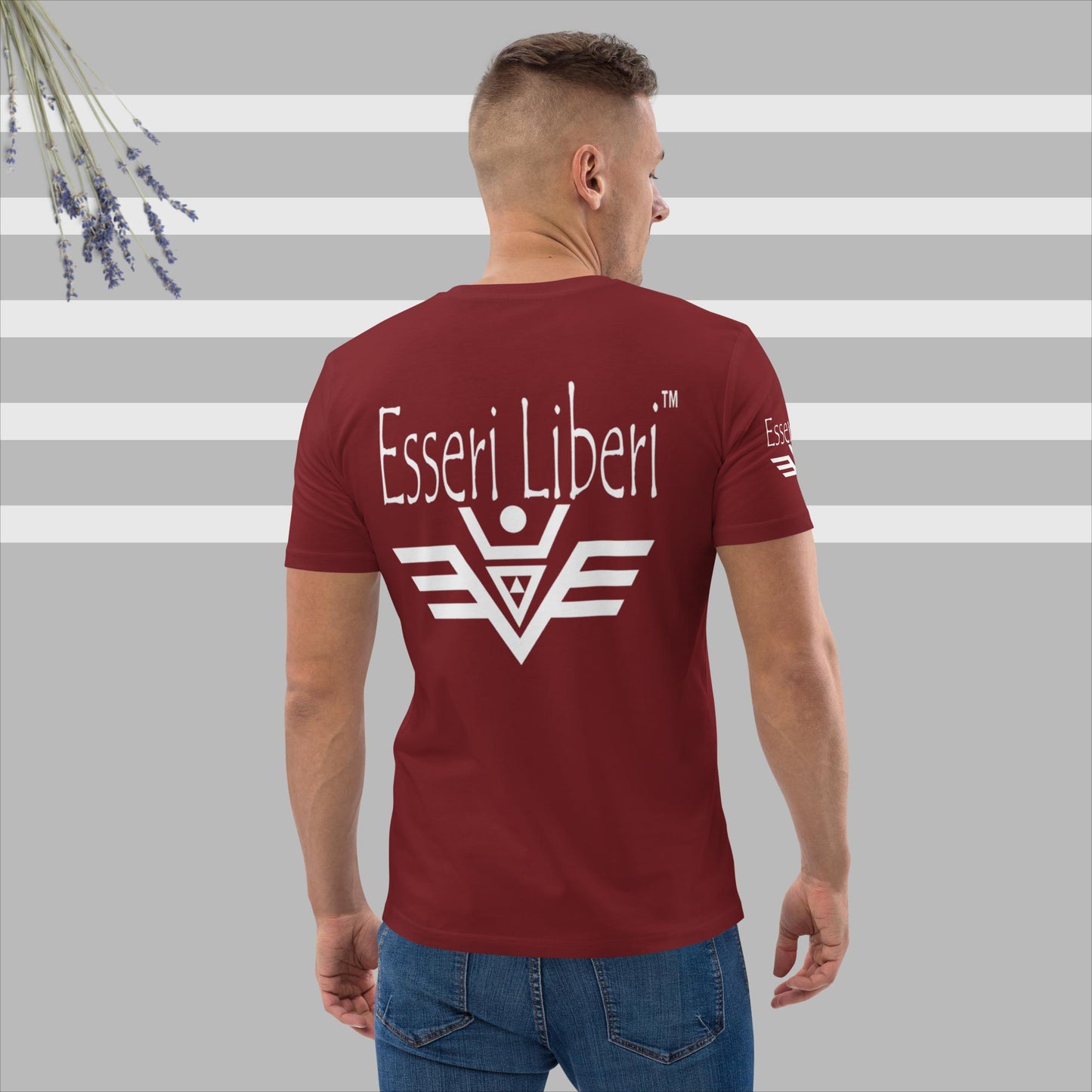 Kurzärmliges Herren-Sport-T-Shirt aus Bio-Baumwolle der Marke Esseri Liberi