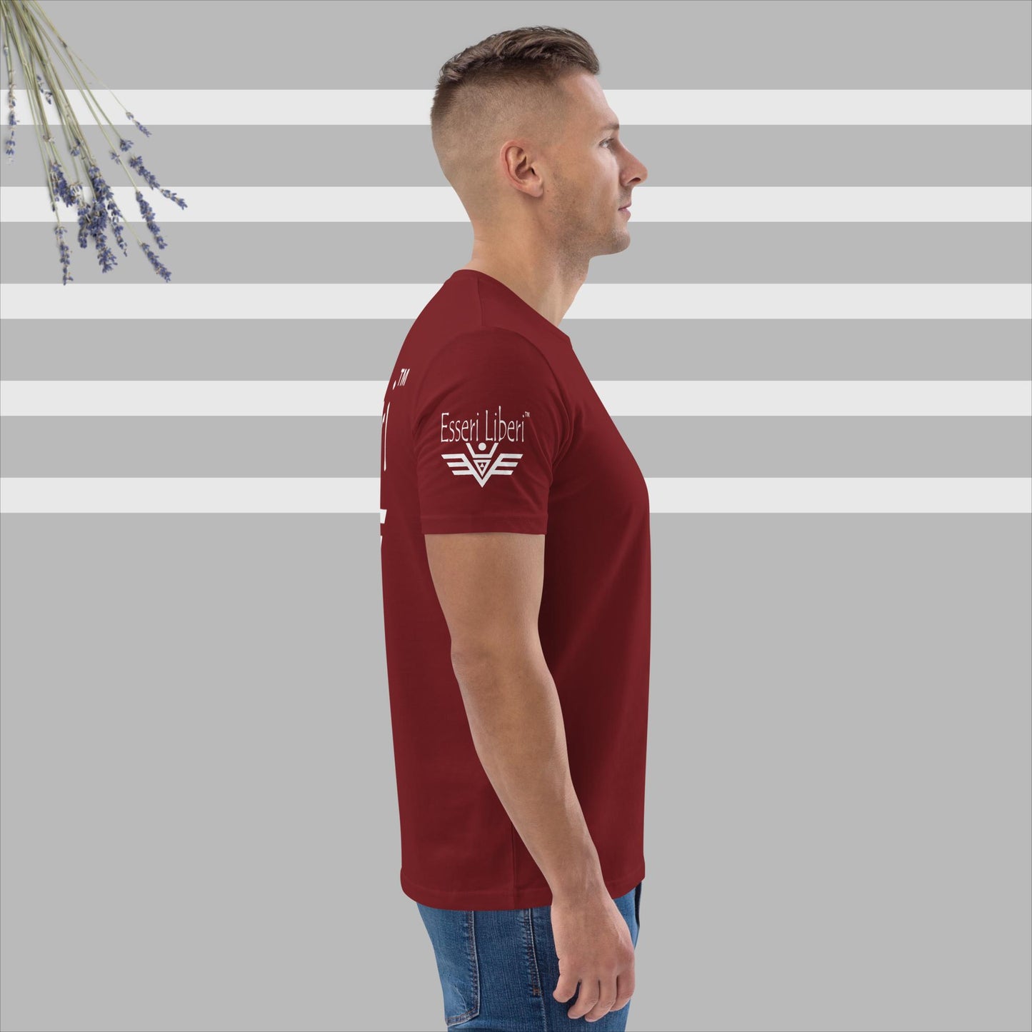 Kurzärmliges Herren-Sport-T-Shirt aus Bio-Baumwolle der Marke Esseri Liberi
