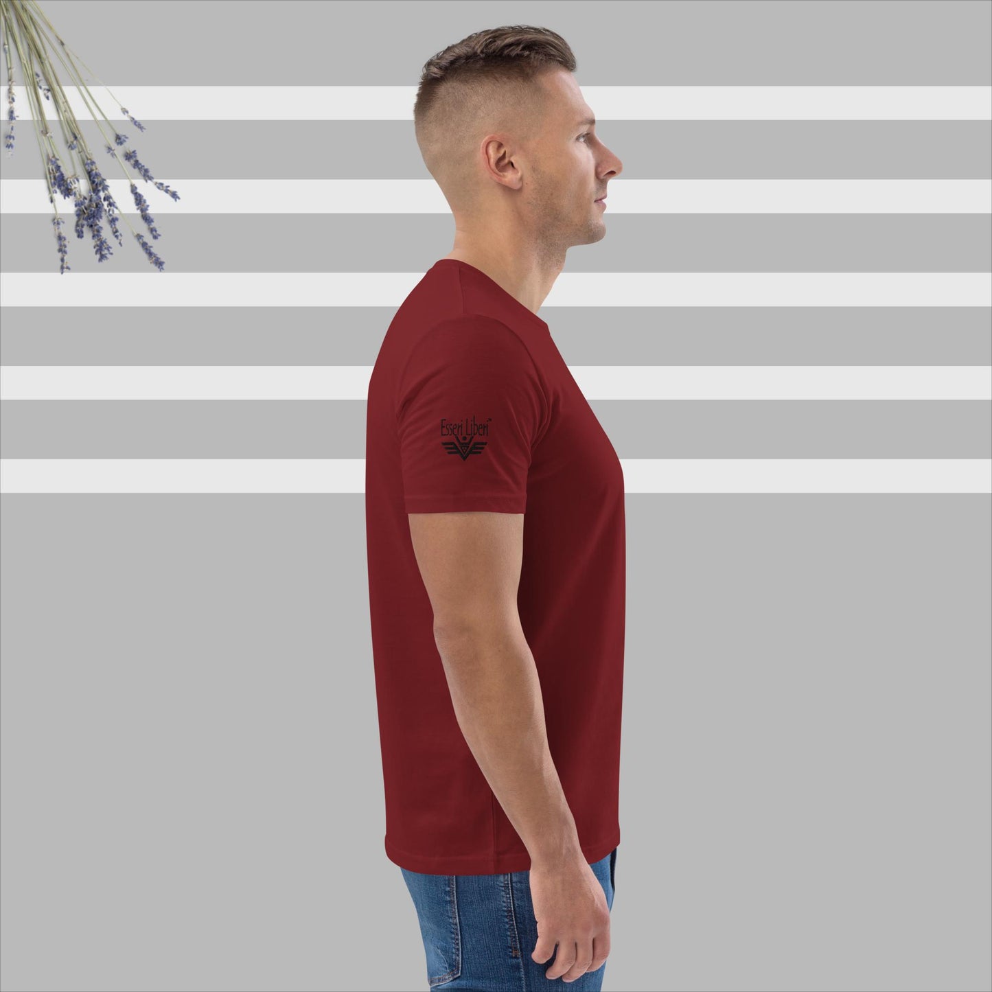 T-shirt uomo sport manica corta marchio Esseri Liberi ricamato