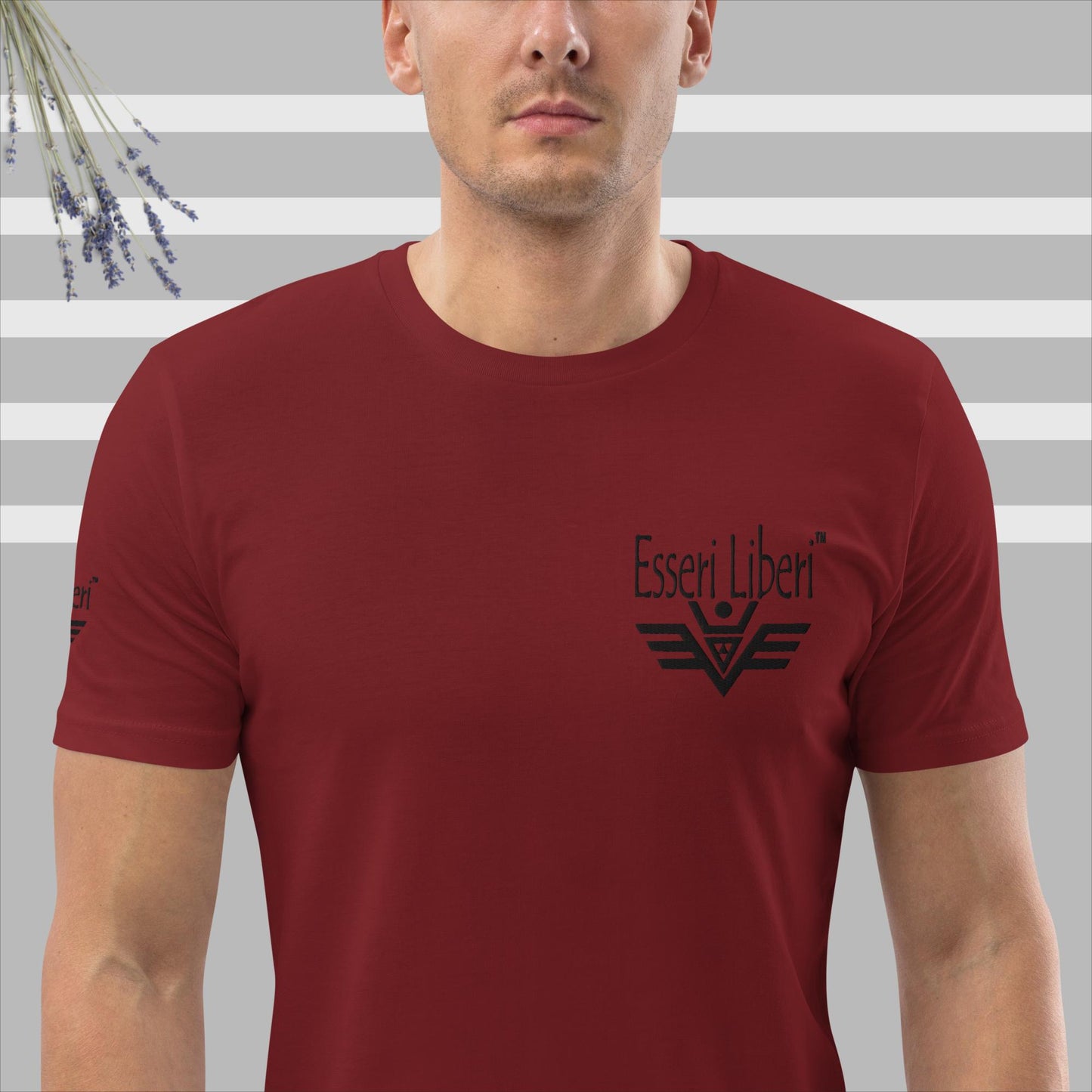 T-shirt uomo sport manica corta marchio Esseri Liberi ricamato