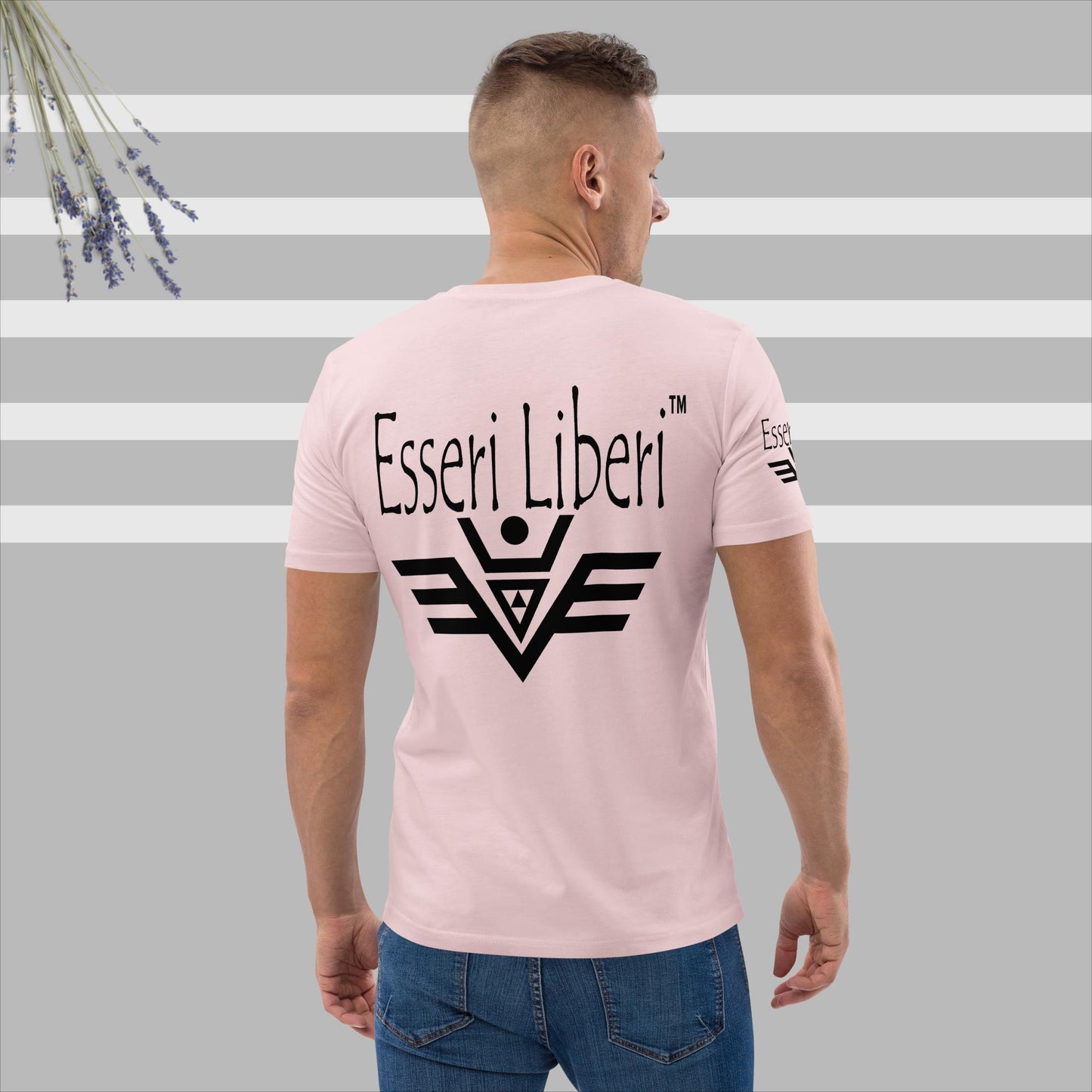 T-shirt uomo sport manica corta in cotone organico Brand Esseri Liberi