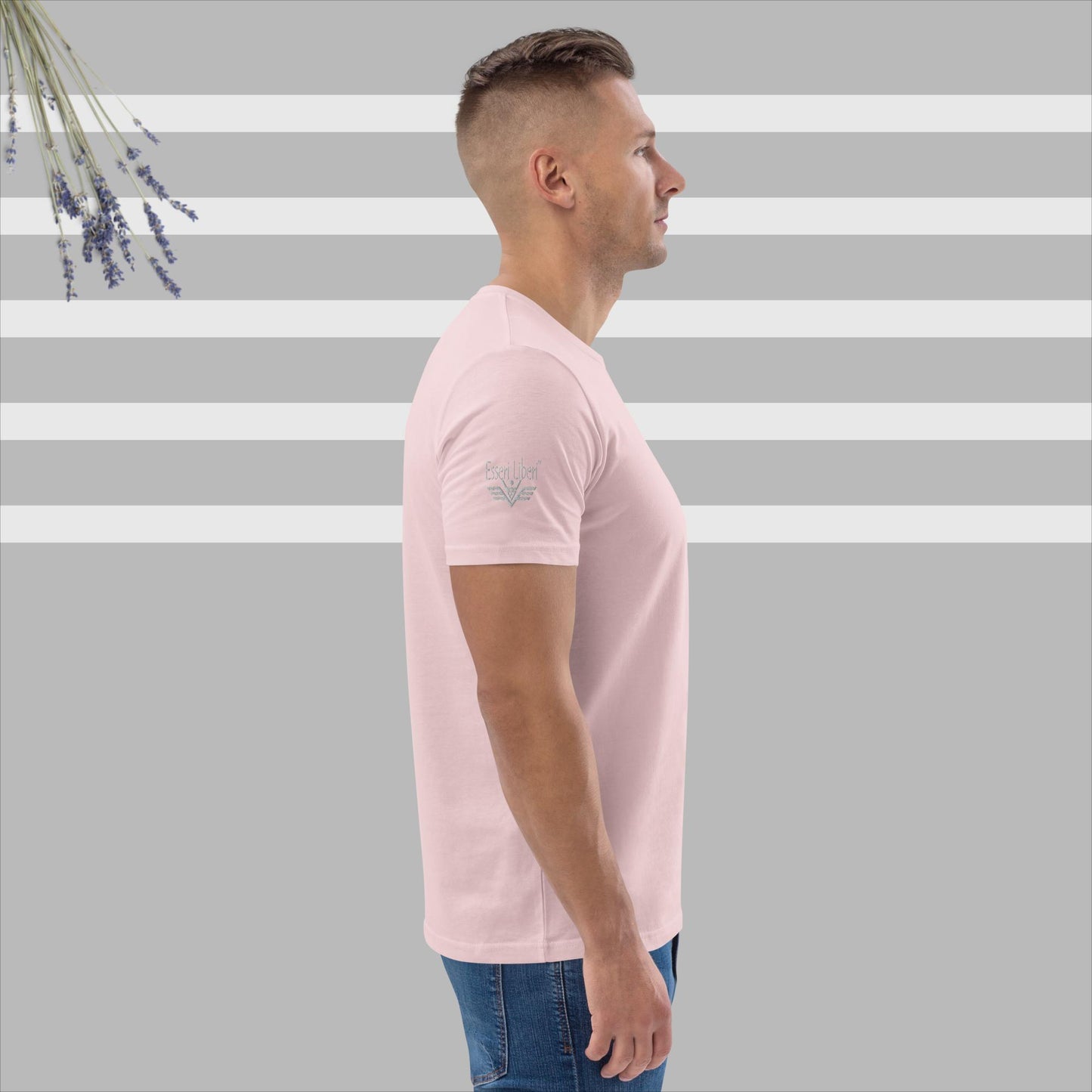 Kurzärmliges Sport-T-Shirt für Herren mit Stickerei der Marke Esseri Liberi