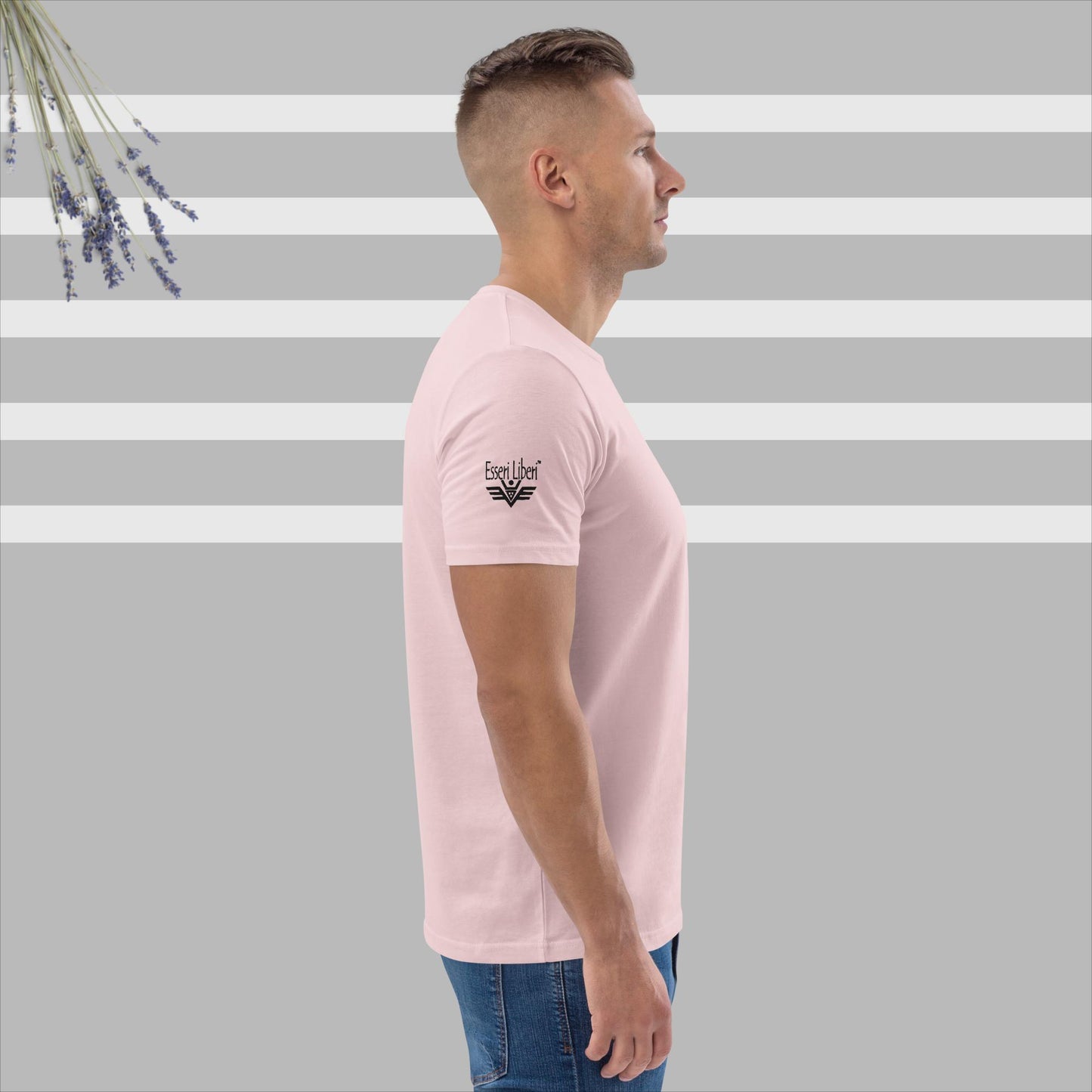 T-shirt uomo sport manica corta marchio Esseri Liberi ricamato