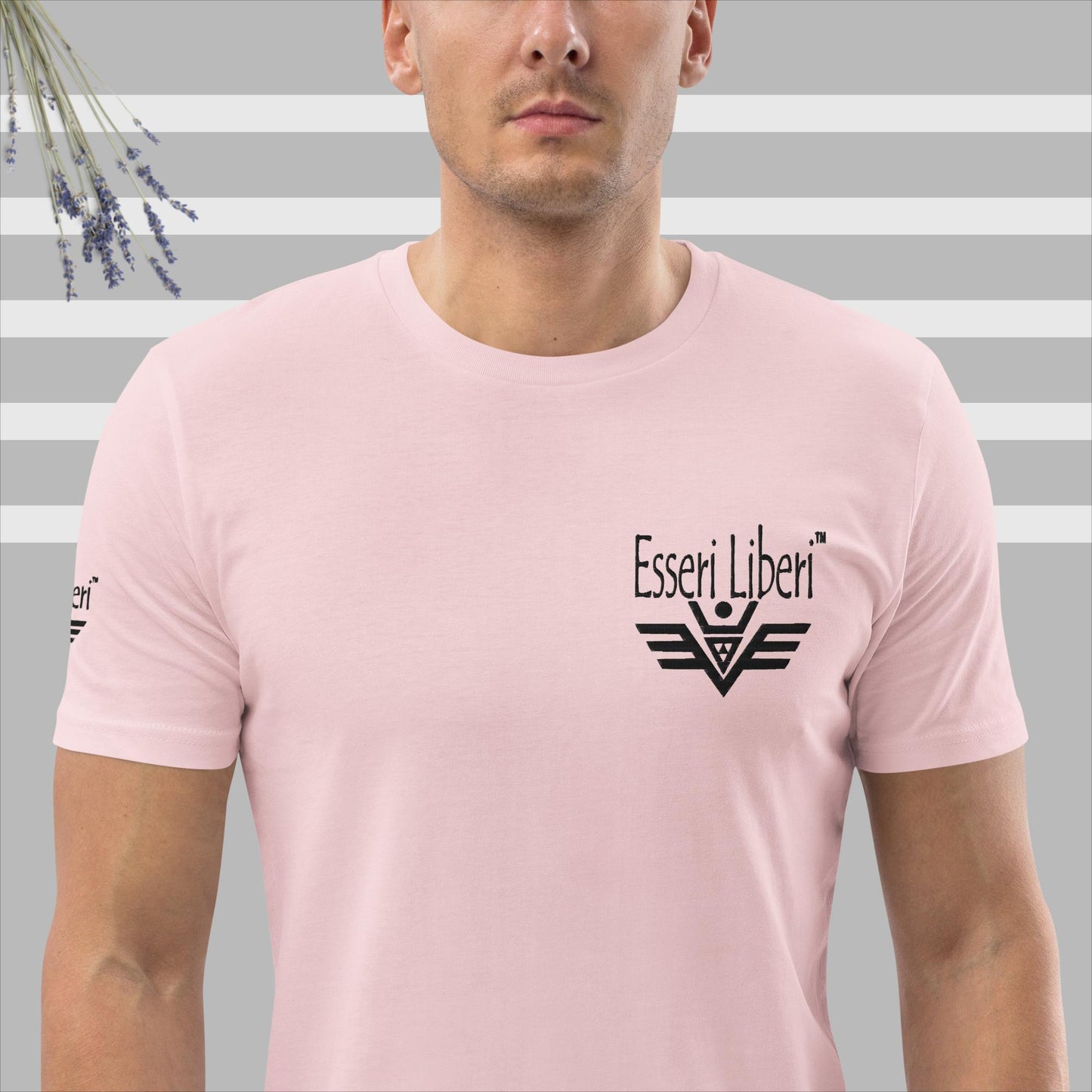 T-shirt uomo sport manica corta marchio Esseri Liberi ricamato