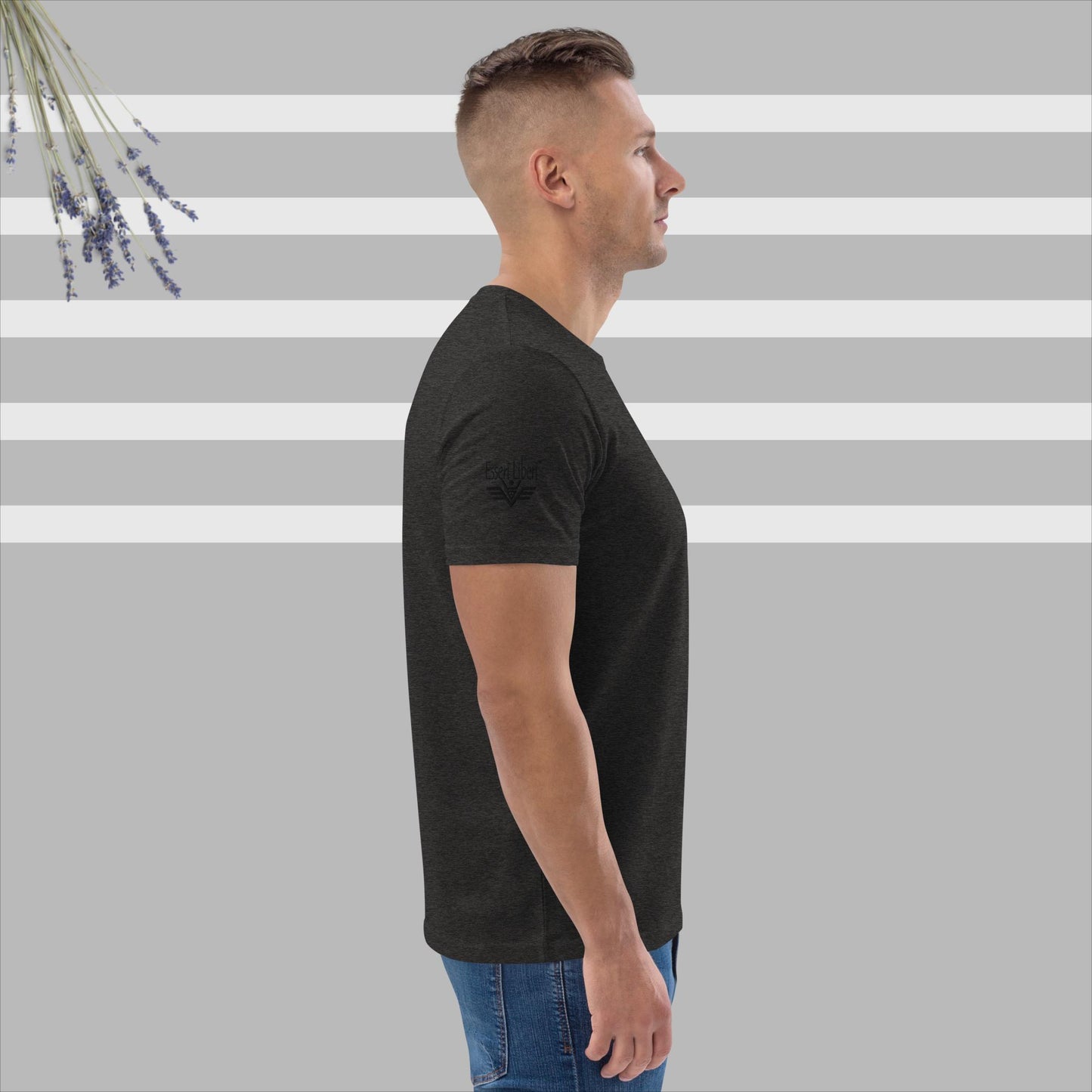 T-shirt uomo sport manica corta marchio Esseri Liberi ricamato