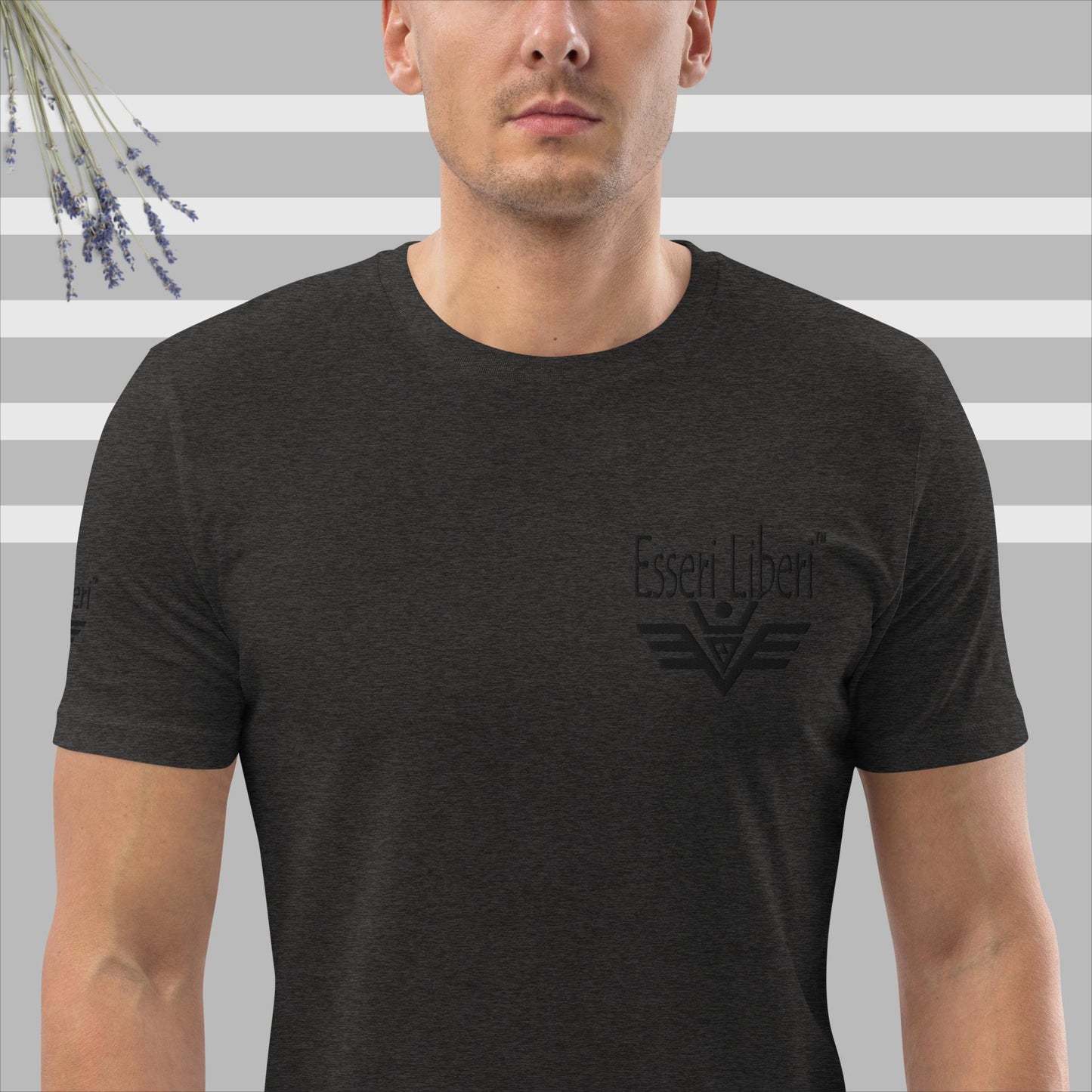 T-shirt uomo sport manica corta marchio Esseri Liberi ricamato