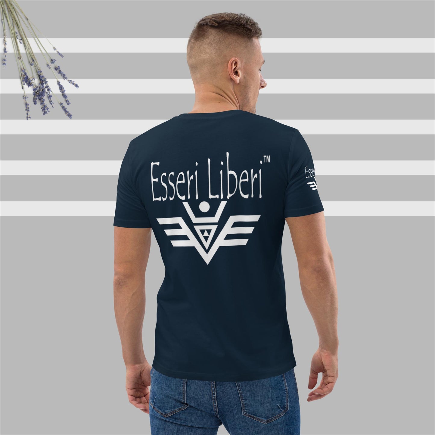 Kurzärmliges Herren-Sport-T-Shirt aus Bio-Baumwolle der Marke Esseri Liberi