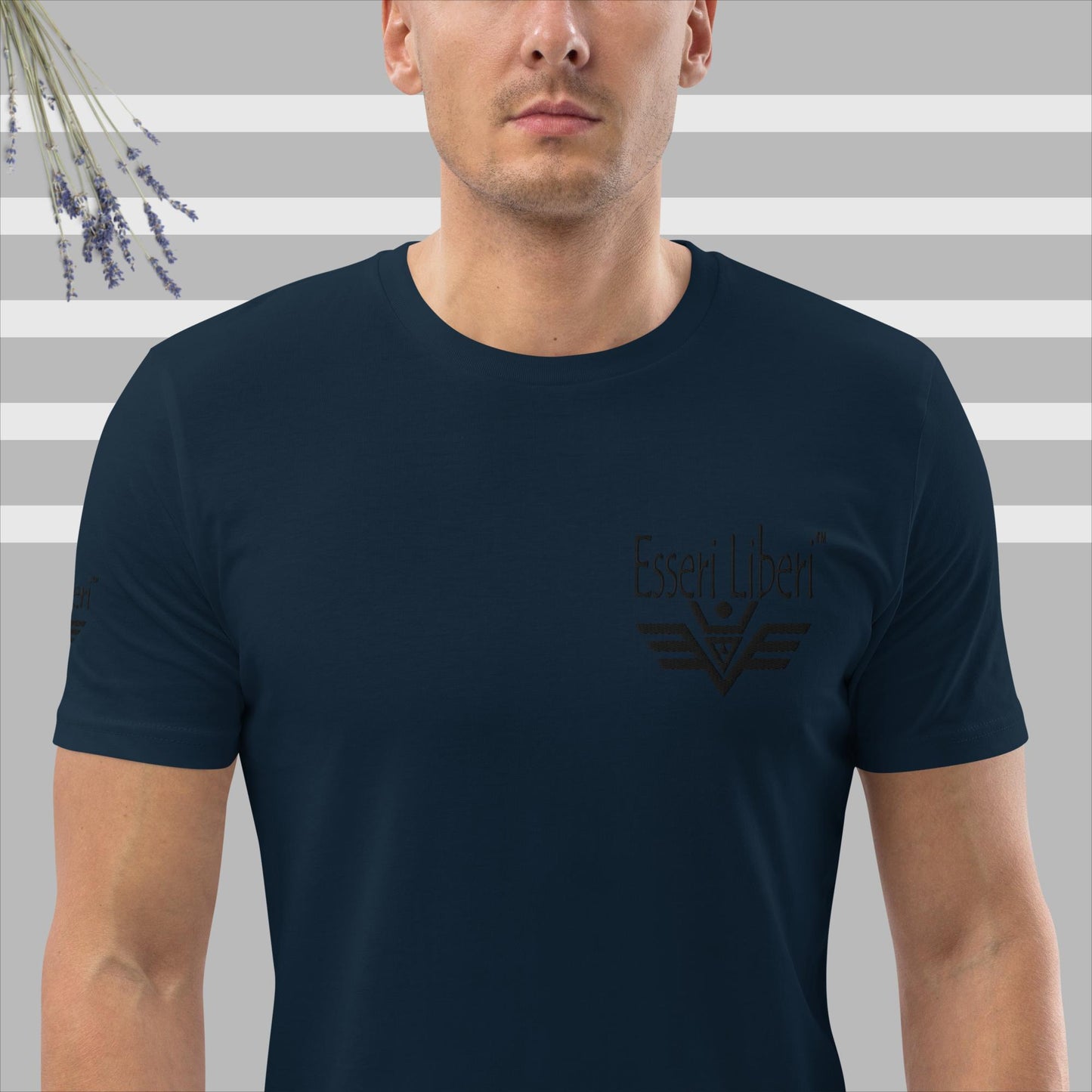 T-shirt uomo sport manica corta marchio Esseri Liberi ricamato
