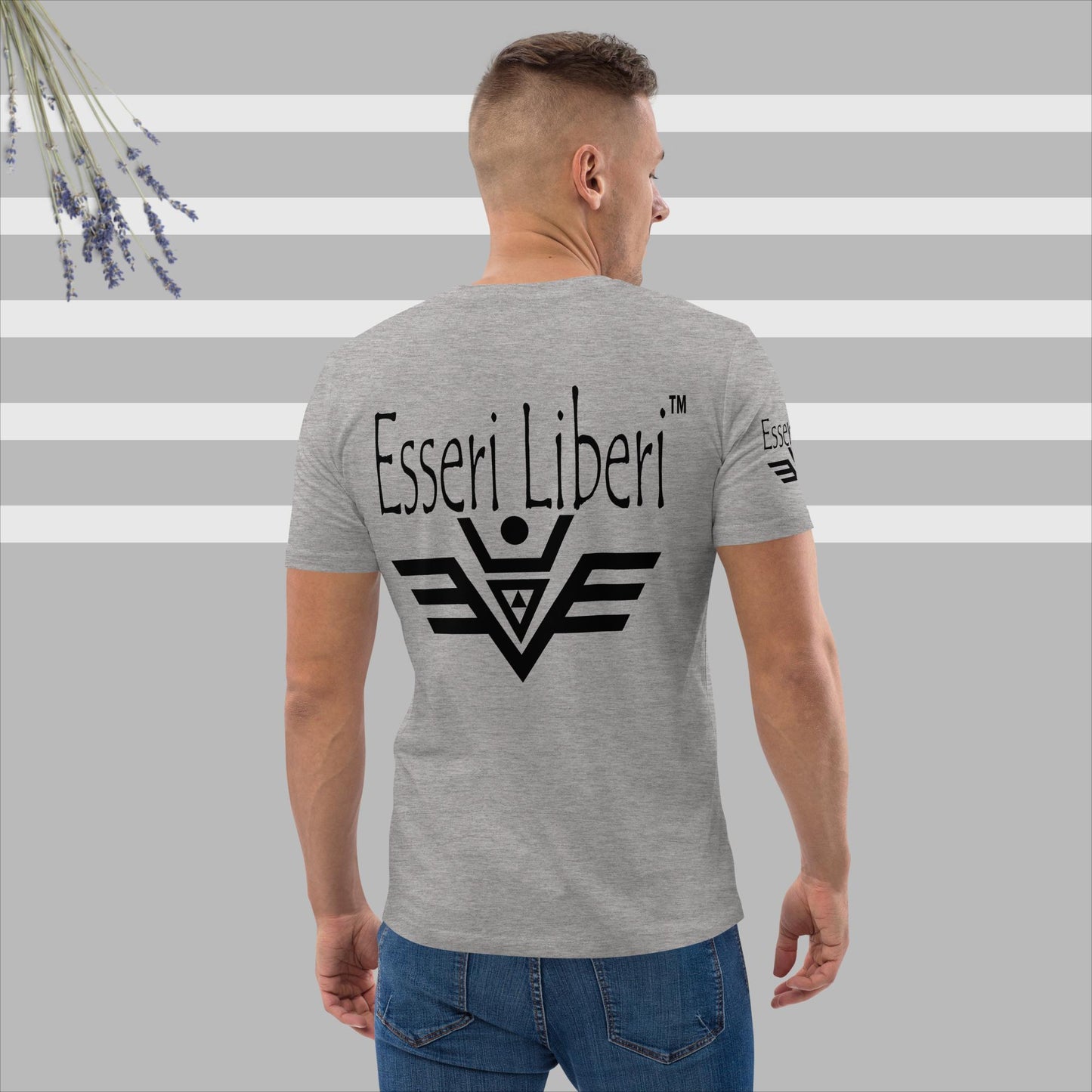 T-shirt uomo sport manica corta in cotone organico Brand Esseri Liberi