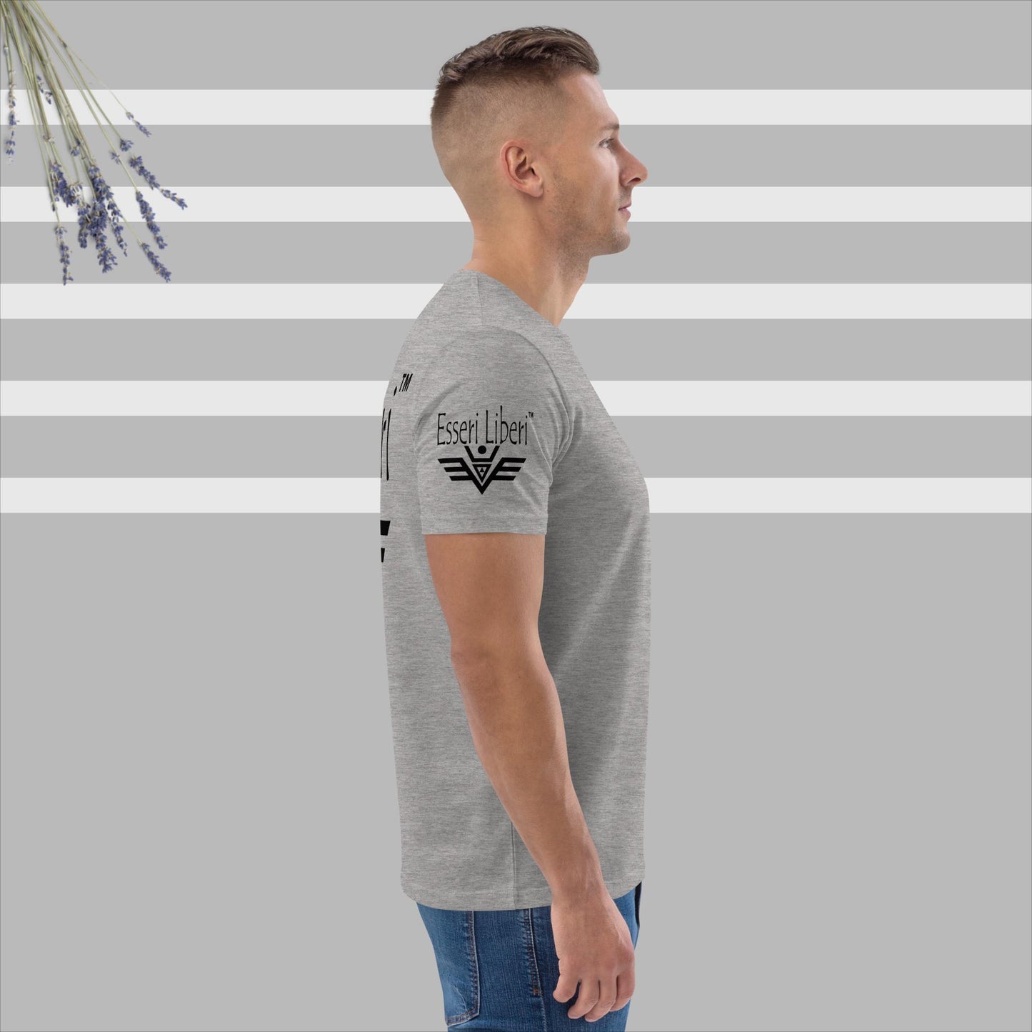 T-shirt uomo sport manica corta in cotone organico Brand Esseri Liberi
