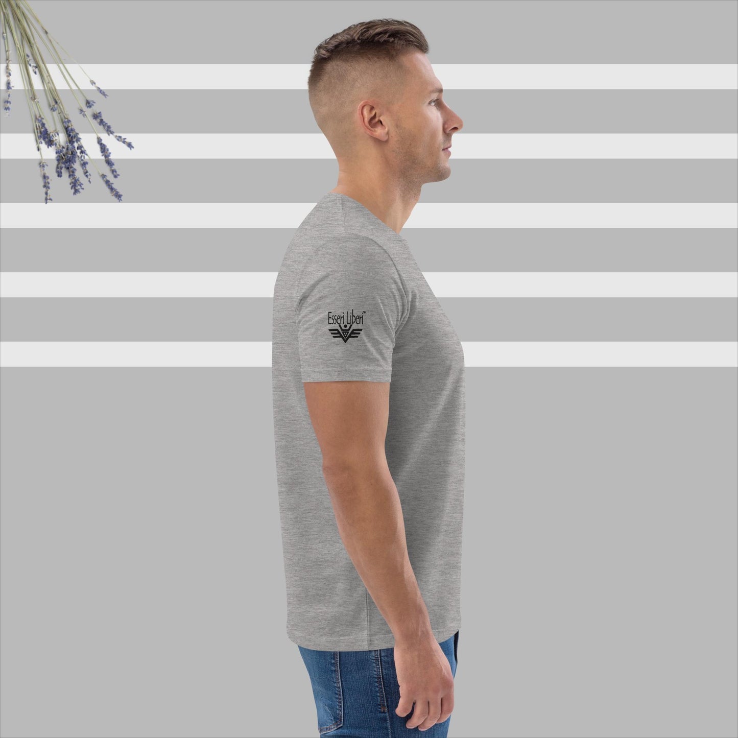 T-shirt uomo sport manica corta marchio Esseri Liberi ricamato