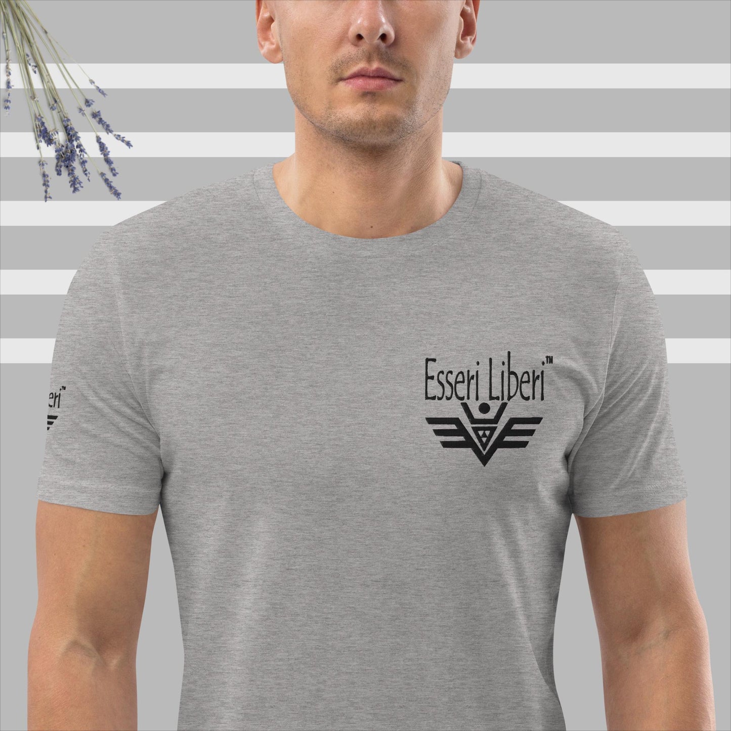 T-shirt uomo sport manica corta marchio Esseri Liberi ricamato