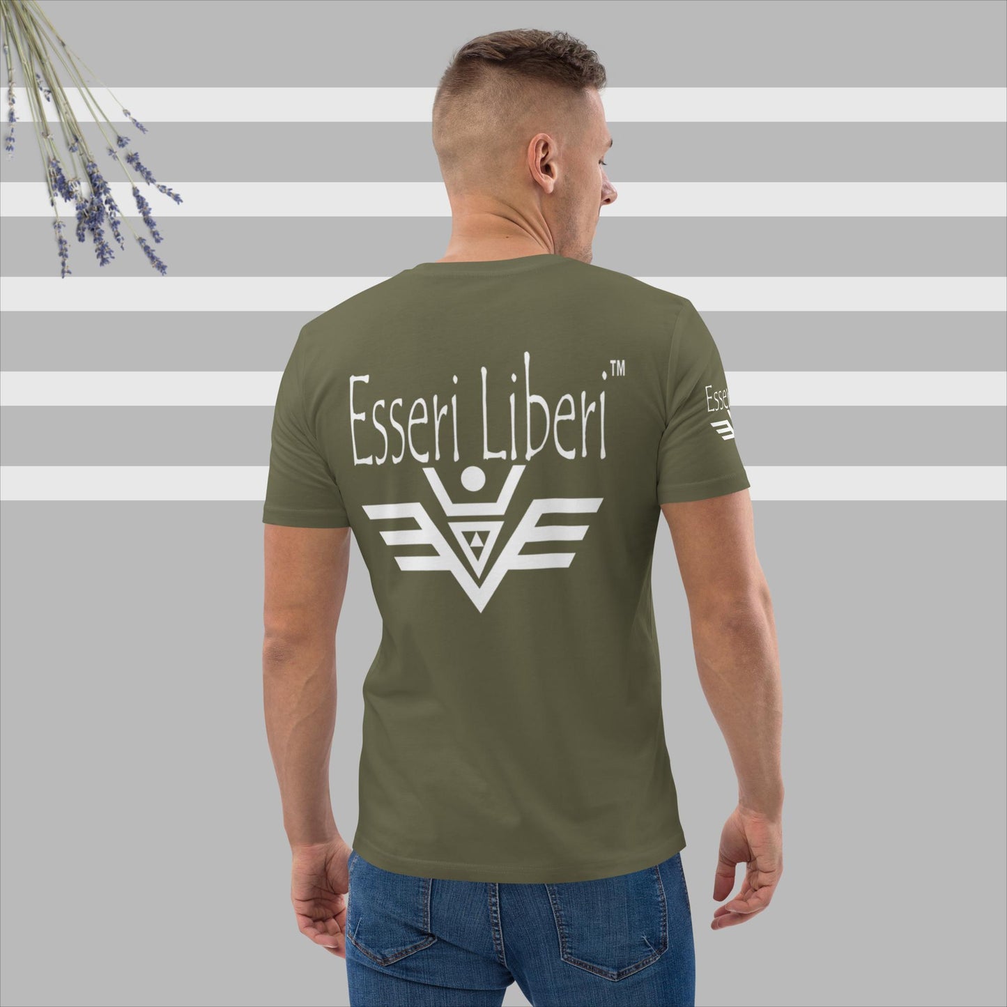 Kurzärmliges Herren-Sport-T-Shirt aus Bio-Baumwolle der Marke Esseri Liberi