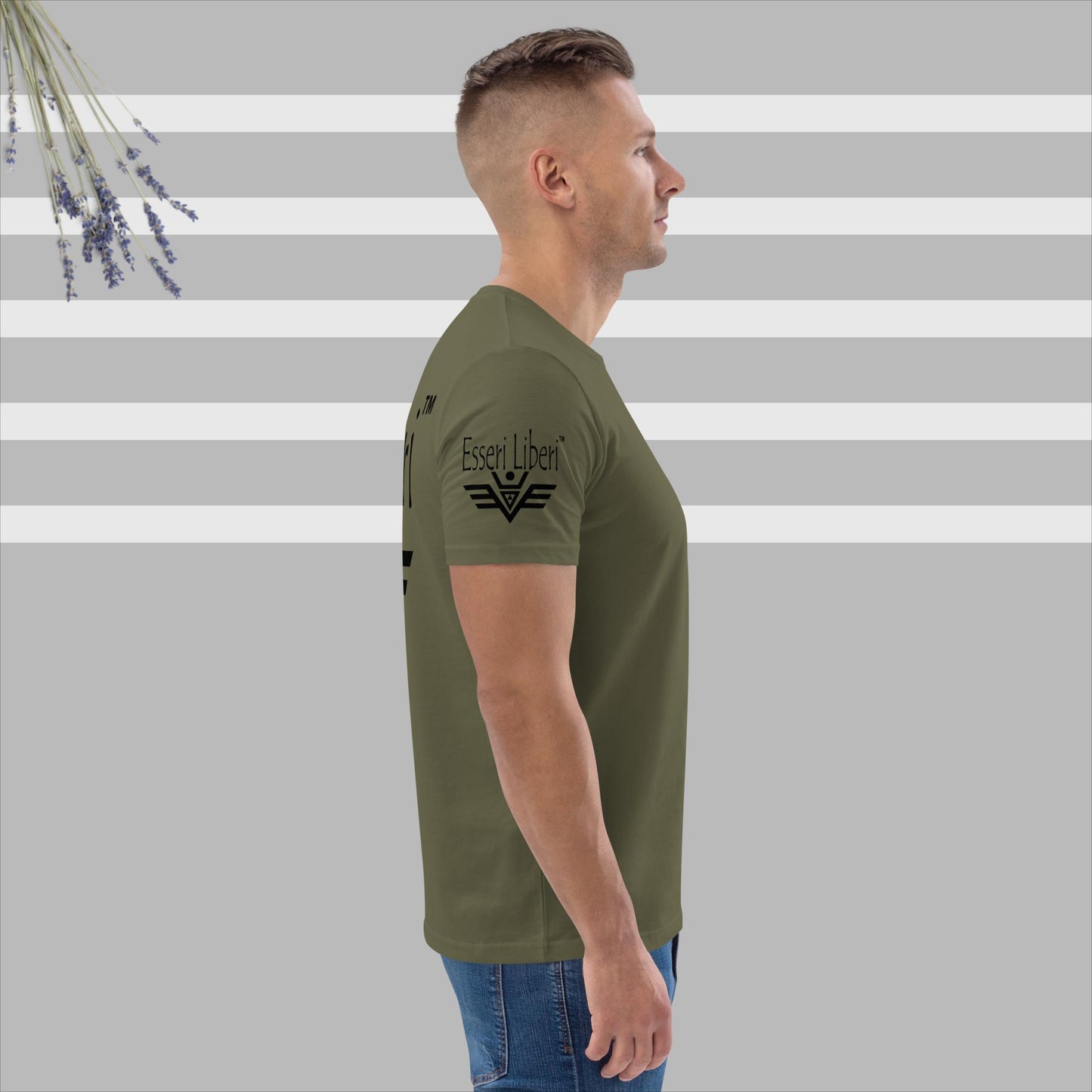 T-shirt uomo sport manica corta in cotone organico Brand Esseri Liberi