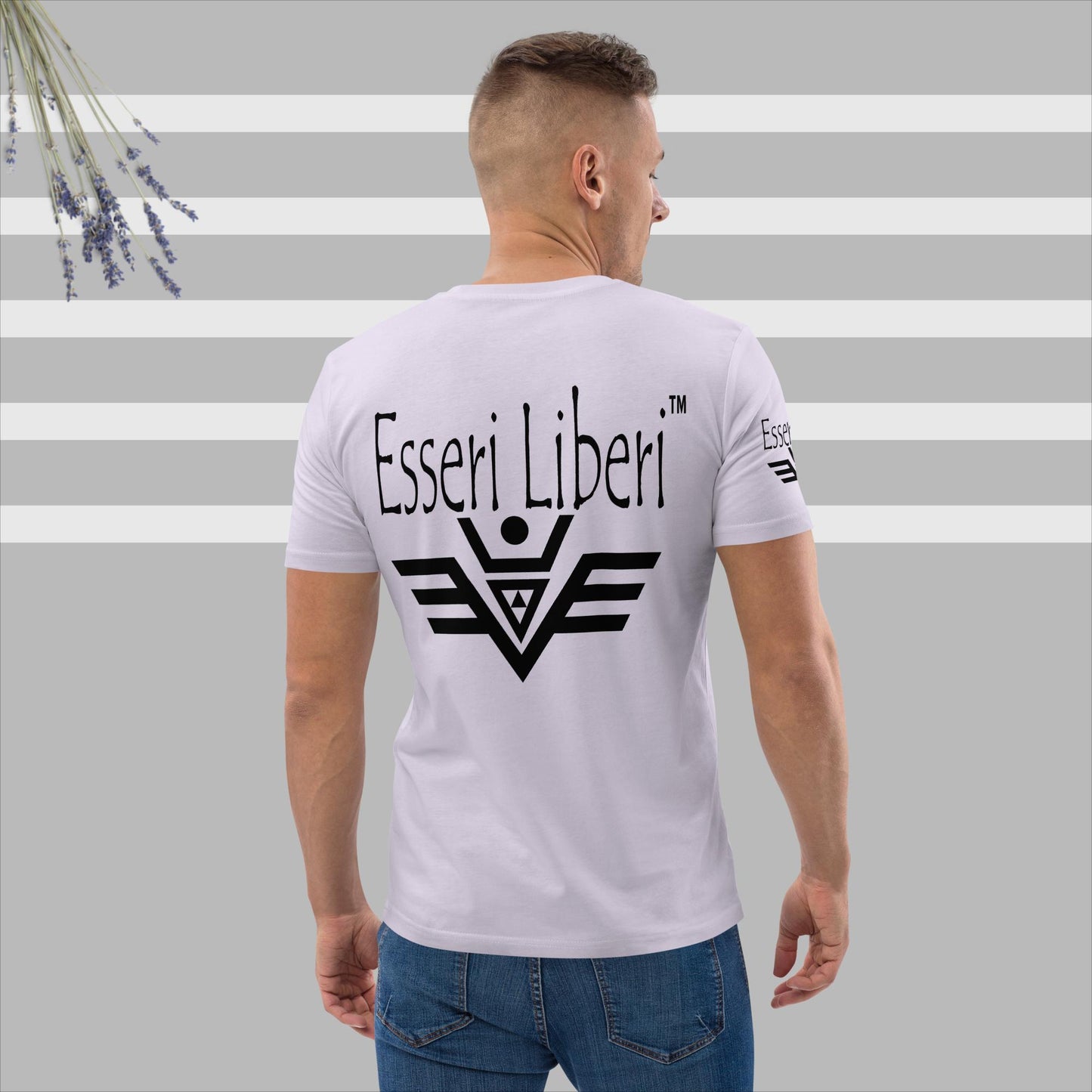 T-shirt uomo sport manica corta in cotone organico Brand Esseri Liberi