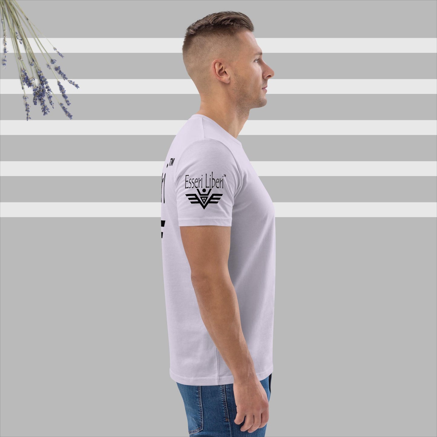 T-shirt uomo sport manica corta in cotone organico Brand Esseri Liberi