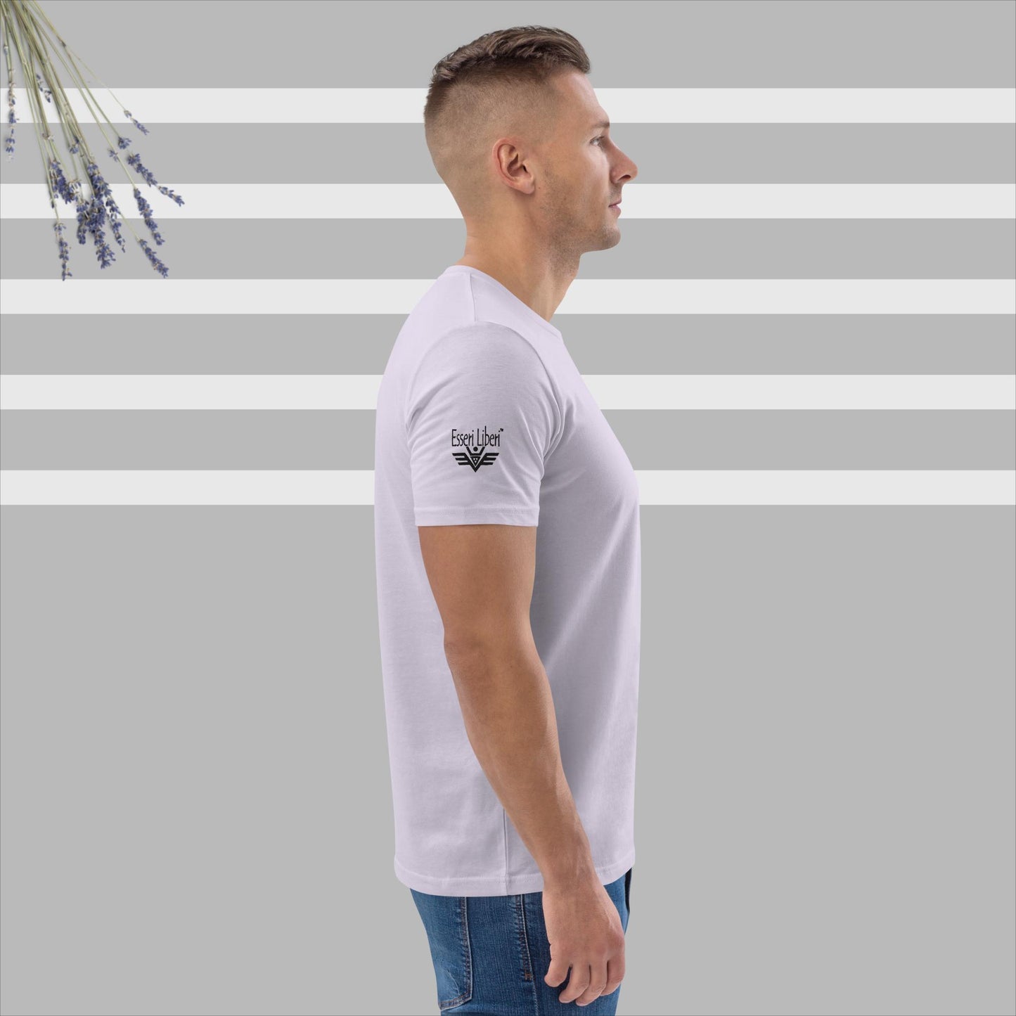 T-shirt uomo sport manica corta marchio Esseri Liberi ricamato