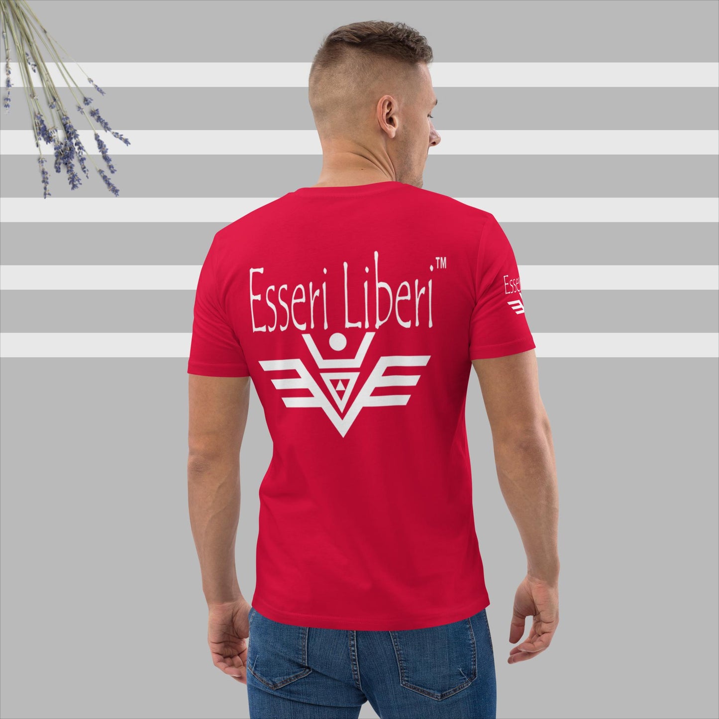 Kurzärmliges Herren-Sport-T-Shirt aus Bio-Baumwolle der Marke Esseri Liberi