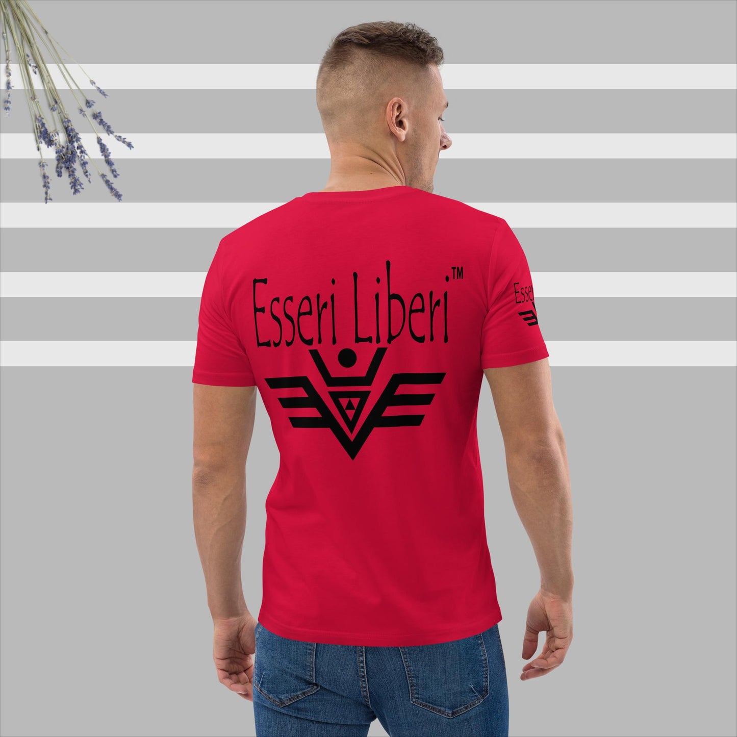T-shirt uomo sport manica corta in cotone organico Brand Esseri Liberi