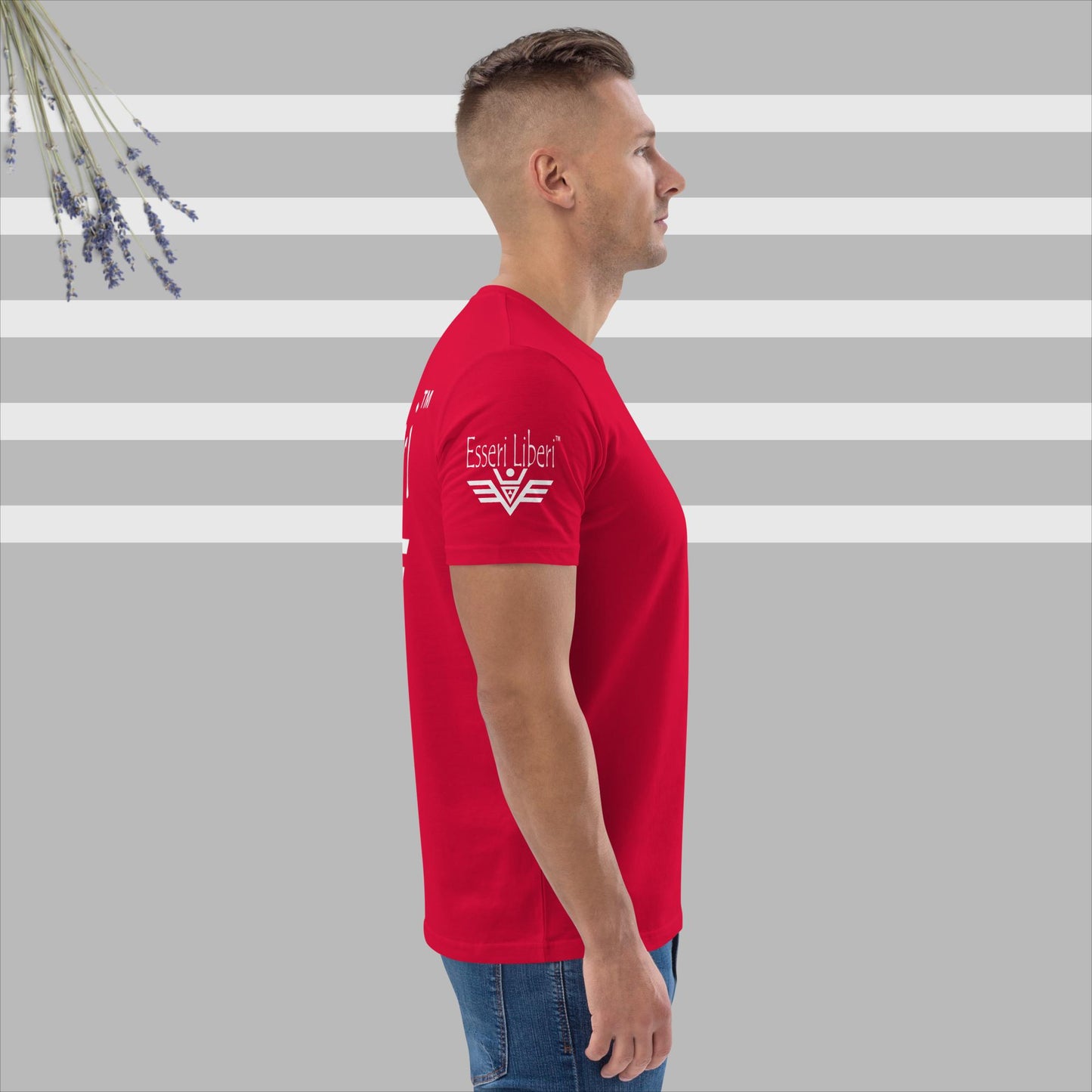 Kurzärmliges Herren-Sport-T-Shirt aus Bio-Baumwolle der Marke Esseri Liberi