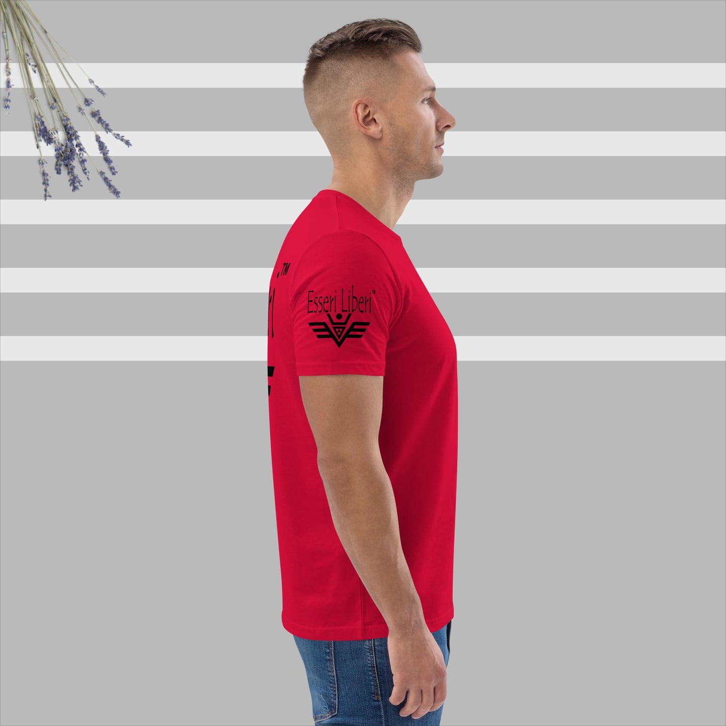 T-shirt uomo sport manica corta in cotone organico Brand Esseri Liberi