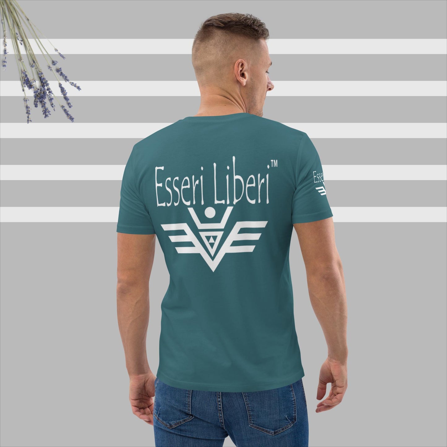 Kurzärmliges Herren-Sport-T-Shirt aus Bio-Baumwolle der Marke Esseri Liberi
