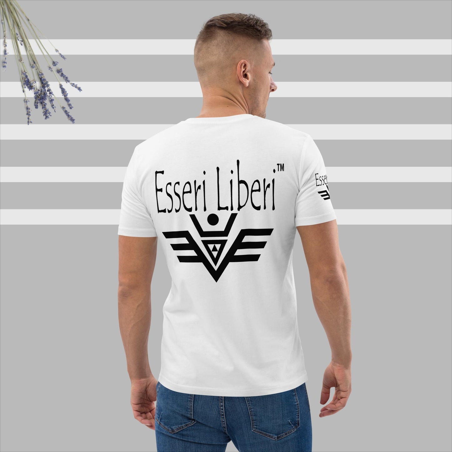 T-shirt uomo sport manica corta in cotone organico Brand Esseri Liberi