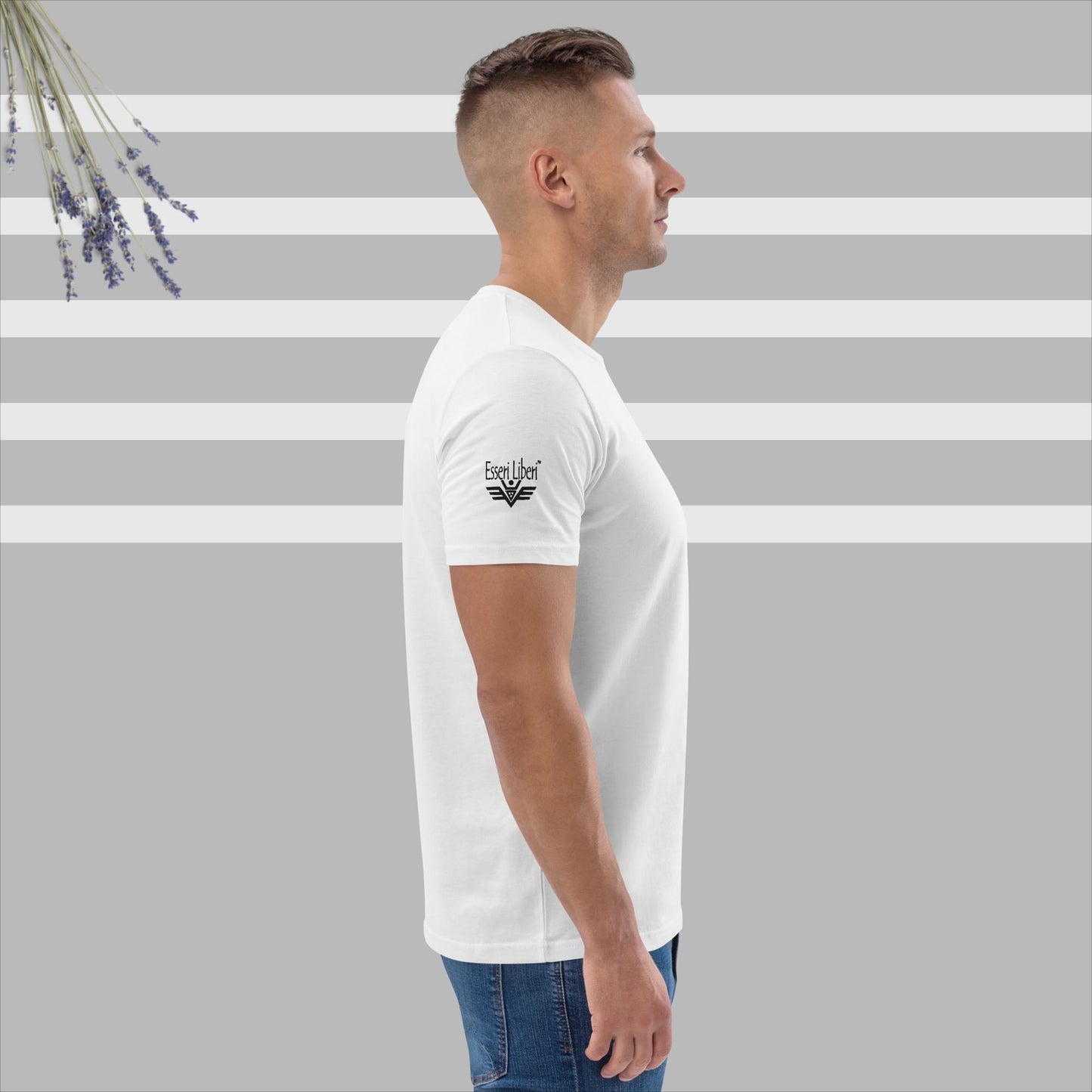 T-shirt uomo sport manica corta marchio Esseri Liberi ricamato