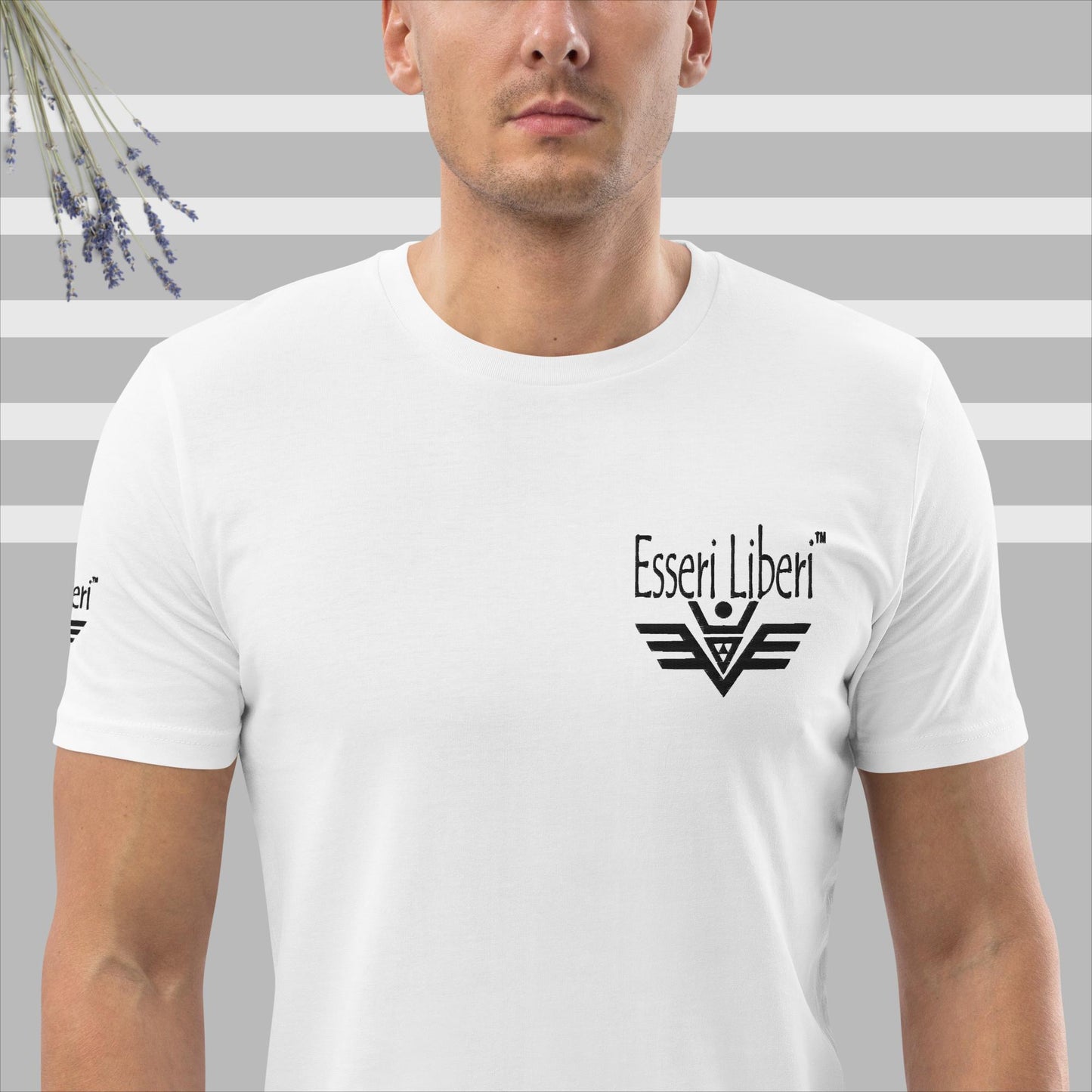 T-shirt uomo sport manica corta marchio Esseri Liberi ricamato