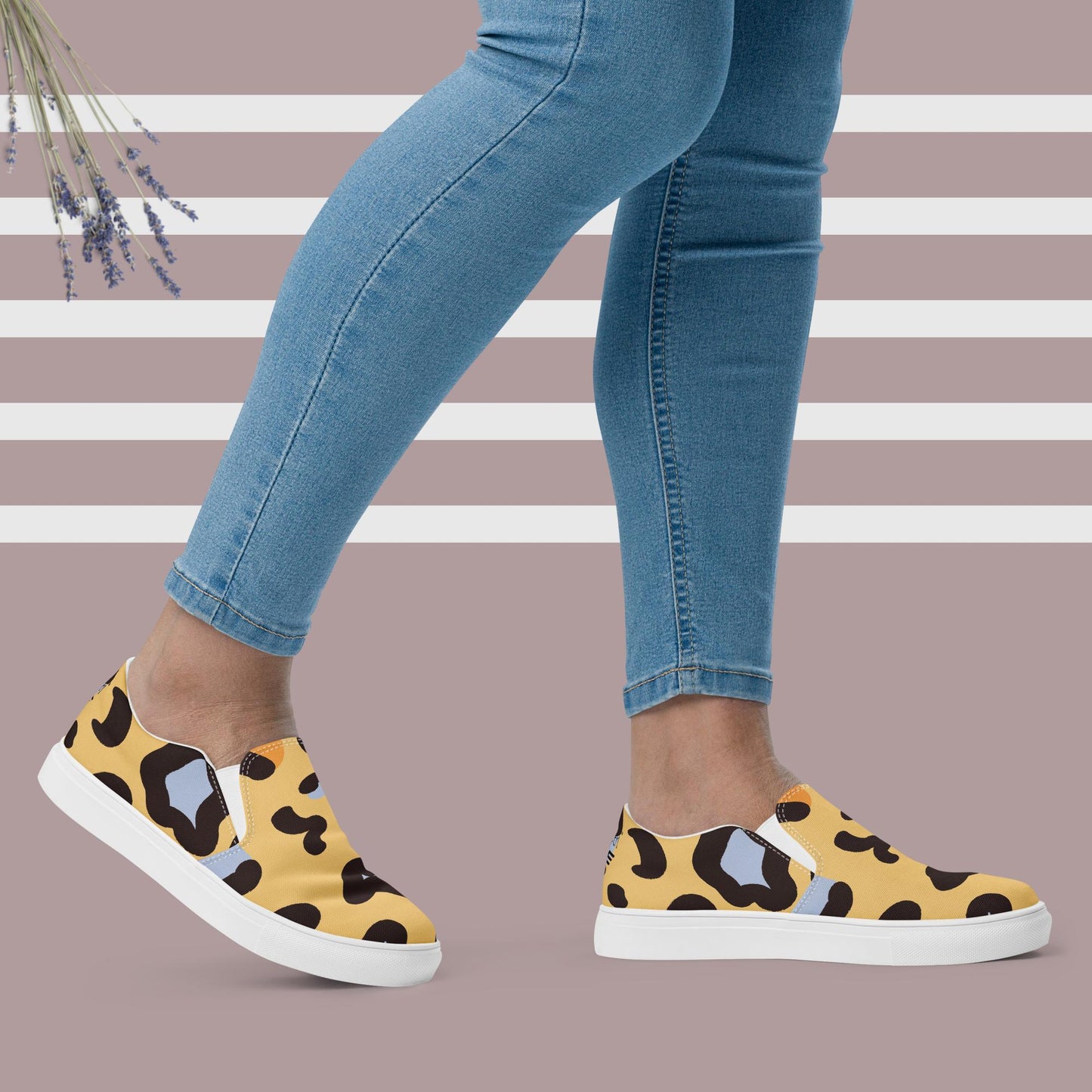 Women's espadrille shoes, canvas without laces, removable soles, Esseri Liberi