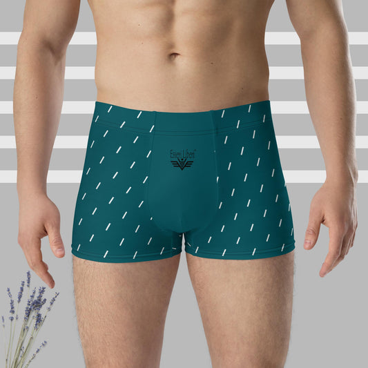 Boxer uomo/ragazzo verde petrolio, morbido, elastico, Esseri Liberi