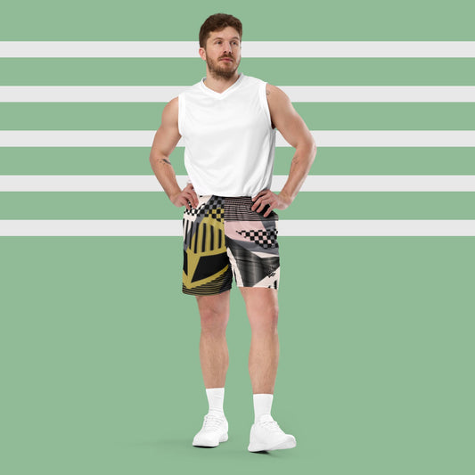 Herren-Mesh-Shorts, absorbieren Schweiß, recycelter Stoff, Esseri Liberi