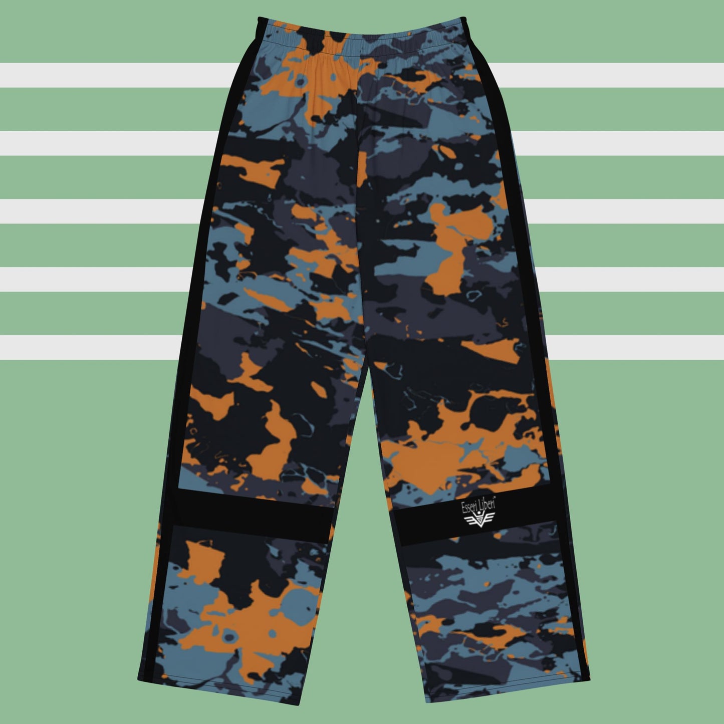 Boy/man sports wide leg trousers, spotted pattern, with pockets, Esseri Liberi